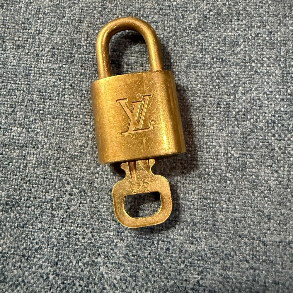 Louis Vuitton Brass Padlock Key Holder